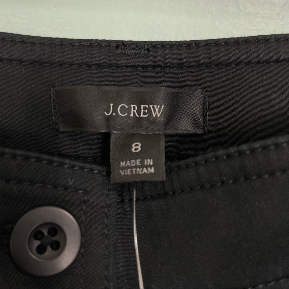 JCrew Drapey Viscose Blend Twill Pant For Women Size 8 Black Style BK250 - Picture 10 of 10